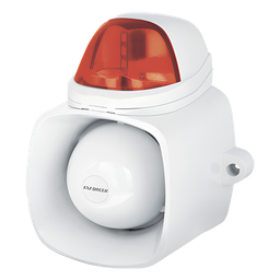 [SH816SSMQ/R] Sirena / Luz Estroboscópica Autónoma / Color Rojo  4 en 1 / IP65 / Uso Interior y Exterior / 12 Vcd / Múltiples Tipos de Notificación / Estroboscópica, de Sirena o de Audio / | SH816SSMQ/R