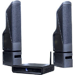 [D2T/2TT10] Kit TruAudio | Amplificador D2T 2 Canales 100W | 2 Torres Line Array Exterior TT10 200W RMS | HDMI eARC + Bluetooth 5.3 | IP56 | D2T/2TT10