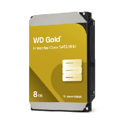 [WD8005FRYZ] Disco Duro Empresarial WD Gold / SATA 6 Gb/s / 8 TB / 7200 RPM / Tecnología HelioSeal / ArmorCache / 5 Años Garantía / 2.5M Horas MTBF | WD8005FRYZ