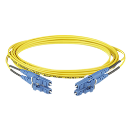 [F92ERLNLNSNM006] Jumper de Fibra Óptica / Monomodo OS2 9/125 / LC-LC Dúplex / OFNR Riser / 6 m (19.69 pies) / Amarillo | F92ERLNLNSNM006