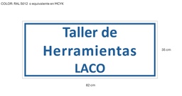 SSMART CARTEL GRABADO TALLER DE HERRAMIENTAS LACO