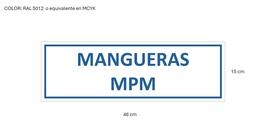 SSMART CARTEL GRABADO MANGUERAS MPM