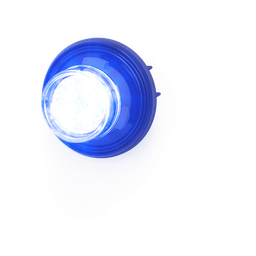 [CD9012BW] Estrobo LED Oculto / 12 LEDs / Dual Color Azul/Blanco / 12-24 V DC / Bisel Negro / Lente Transparente | CD9012BW