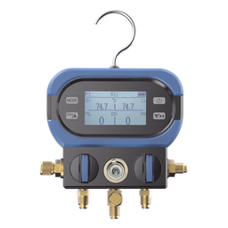 [DM-AA] Manifold Digital / 2 Válvulas / Sensor Alta Precisión / LCD Retroiluminada / Rango -14 a 800 psi (55 bar) / 40+ Refrigerantes / Anti-Caídas | DM-AA