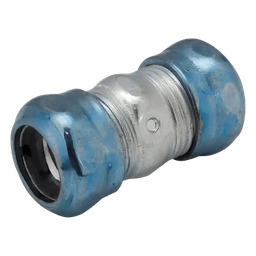 [HUB-2924RT] Cople Compresión Hermético / Acero Galvanizado / Pared Delgada / 1" | HUB-2924RT
