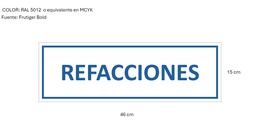SSMART CARTEL GRABADO LEYENDA REFACCIONES