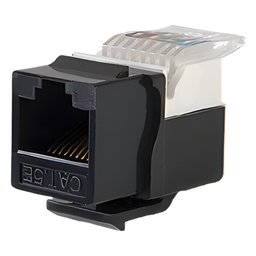 [LP-KJ-516-BK] Módulo Jack Keystone Cat5e sin Herramienta (toolless) para faceplate - Color Negro | LP-KJ-516-BK