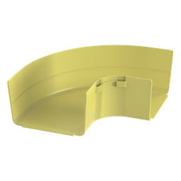 [FRRA6X4LYL] Ángulo Recto Horizontal / 90° / Para Canaleta 6x4 / Radio de Curvatura 50.8 mm / Color Amarillo / ABS 94V-0 | FRRA6X4LYL