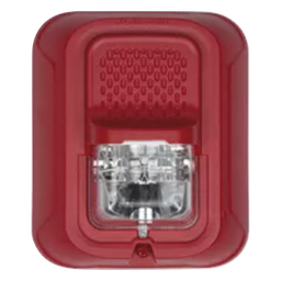 [SPSRLP] Bocina-estrobo Serie L Farenhyt / Pared / Rojo sin impresión / 12-24 VCD / 15-185 candelas / Compatible con FACP | SPSRLP