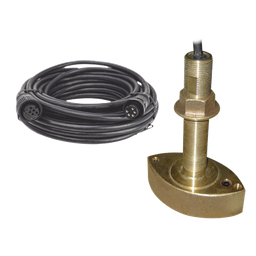 [B45FURKIT] Kit de transductor / Frecuencia dual 50/200 kHz / Potencia 600 W / Cable 8 m (26.2 ft) / Conector 10 pin para sonda FURUNO / Bronce anticorrosión | B45FURKIT