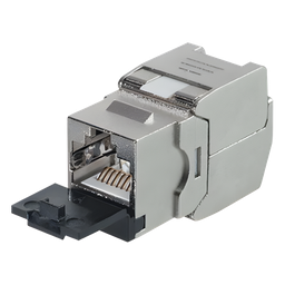 [LPKJHC6A] Módulo Jack Keystone / STP Blindado / CAT6A / Toolless / 10GbE / Tapa Protectora | LPKJHC6A