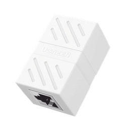 [20311] Acoplador (Extensor de Cable Ethernet RJ45 a RJ45) | 1000Mbps | Compatibilidad con Cat7 Cat6A Cat6 Cat5e | Compatible con POE | Ignífugo | ABS | Color Blanco | 20311