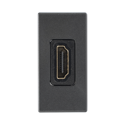 [SM-HDMI-N] Módulo HDMI / Conector Hembra-Hembra / Full HD y 4K / Acabado Negro / Sistema Modular K45 | SM-HDMI-N