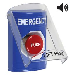 [SS24A4EM-EN] Botón Multipropósito de Emergencia / Superficie / Tapa Policarbonato / Bocina Pre-Alarma / 2 Relés Forma C / LED Indicador / UL/cUL S7255 / ADA | SS24A4EM-EN