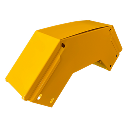 [CHFBVE904X4R8EPK] Curva Vertical Exterior / 90° / Aluminio 4" x 4" / Radio 8" / Epóxico Amarillo / IP para Exteriores | CHFBVE904X4R8EPK
