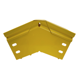 [CHFBVE454X4R8EPK] Curva Vertical Exterior / 45° / 4" x 4" / Radio 8" / Aluminio / Epóxica Amarilla | CHFBVE454X4R8EPK
