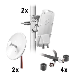 [PTP550-KIT34] Enlace Backhaul completo de alta capacidad, incluye: 2x PTP550CE, 2x NP2GEN2 (34 dBi), 4x Jumpers | PTP550-KIT34