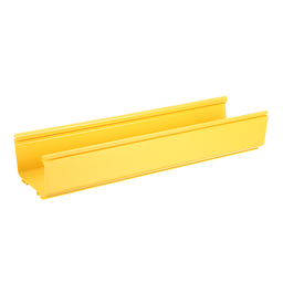[FR6X4YL10] Canaleta para Cableado Estructurado / PVC Rígido / 6x4 Pulgadas / 3 m (9.8 ft) de Largo / Capacidad 3819 Cables / Color Amarillo | FR6X4YL10