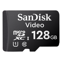 [SDSDQAS4-128G-BP] Memoria microSD / 128 GB / Alta Resistencia / Videovigilancia / Clase 10 / 80 MB/s / -25°C a 85°C | SDSDQAS4-128G-BP