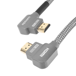 [EP-90H-3M] Cable HDMI Ángulo 90° | 3 Metros (9.84 Pies) | Alta Definición | Versión 2.0 | Alta Velocidad 18Gbps | 4K@60Hz | | EP-90H-3M