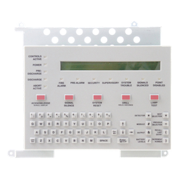 [KDM-R2-SP] Teclado LCD para Panel de Incendio / Pantalla Retroiluminada 80 Caracteres / Teclado QWERTY / 12 LEDs de Estado / Español / Serie ONYX | KDM-R2-SP