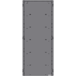 [SBB-E5] Caja Trasera para Gabinete de Panel de Alarma Contra Incendio / Cinco Niveles / Acero Calibre 16 / 25.41 x 58.96 x 5.50 pulgadas (64.5 x 149.8 x 14 cm) / Compatible con Baterías 26 Ah | SBB-E5