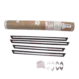 [TR-C4] Anillo de Moldura Semi-Empotrado / Gabinete Tres Niveles / Acero Negro / 24.062 x 37.187 in (61.12 x 94.46 cm) | TR-C4