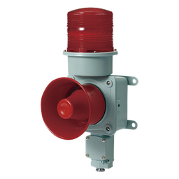 [SDL-WS-120-R] Baliza LED con Sirena Electrónica / 120 dB / IP66 / -40°C a +70°C / 5 Patrones de Sonido / 120 VCA | SDL-WS-120-R