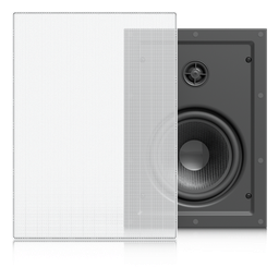 [UACC-IN-WALL-SPEAKER] Altavoz Empotrable de Pared / Woofer 6.5" / Tweeter 1" Pivote ±15° / 130W 8 Ohms / Cobertura Simétrica Axial 90° / NDAA Compliant | UACC-IN-WALL-SPEAKER