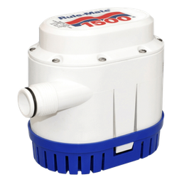 [RM1500A] Bomba de Achique Automática / 1500 GPH / 12V CC / Altura 2.5 m (8.2 ft) / Interruptor Integrado / ABS Marítimo | RM1500A