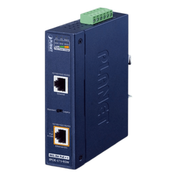 [IPOE-171-95W] Inyector PoE++ Industrial / 95W / 2 Puertos RJ45 / Multi-Gigabit 5Gbps / -40 a 75°C / IP30 / Riel DIN o Pared | IPOE-171-95W