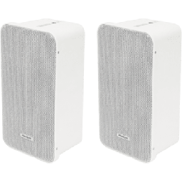 [DSQAE0420G1V/KIT] KIT DE Bocinas Tipo Columna | 20 Watts | 100 V | Rejilla de Metal | Montaje en L | Exterior IP66 | Música Ambiental | DSQAE0420G1V/KIT