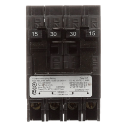 [Q24030CT2] Interruptor Automático Cuádruple / 2 Polos Dobles / 40-30 A / 120/240 VCA / 10 kA / Enchufable | Q24030CT2