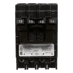[Q21520CT] Interruptor Automático TRIPLEX / 2 Polos Simples + 1 Polo Doble / 15-20 A / 120/240 VCA / 10 kA / Enchufable | Q21520CT