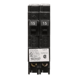 [Q3015] Interruptor Automático Duplex / 2 Polos / 30-15 A / 120 VCA / 10 kA / Enchufable | Q3015