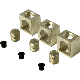 [3TA1QR300] Zapata para Interruptor Automático / Conexión QR / Aluminio-Cobre / 300 kcmil / Kit 3 Piezas | 3TA1QR300
