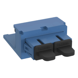 [CMDBUSCZBU] Módulo Acoplador / SC Duplex / Fibra Monomodo OS1/OS2 / Mini-Com / Cerámica Zirconia / Azul | CMDBUSCZBU