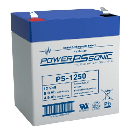 [PS-1250-F2] Batería 12V, 5.0AH, Para Respaldo, Tecnologías AGM/VRLA, 5 Años Vida Útil, Terminales F2, Reconocida UL | PS-1250-F2