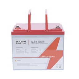 [LI100A12CV] Batería de Litio Ciclo Profundo, 12.8 Vcc 100Ah (LiFePO4 de Celdas Cilíndricas) Válvula de Alivio, Solar, Marina, Máximo 100 A de Descarga | LI100A12CV