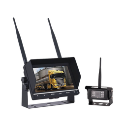 [EP745J] Sistema Profesional Inalámbrico de Cámara de Reversa Infrarroja y Monitor de 7" para Vehículos de Trabajo y Montacargas | EP745J