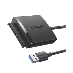 [60561] Adaptador USB 3.0 a SATA III | Compatible con Disco Duro HDD y SSD de 2.5" y 3.5" de hasta 12 TB | Velocidad USB 3.0 de hasta 5 Gbps | Alta Velocidad con UASP & TRIM | Cable de 50 cm. | 60561
