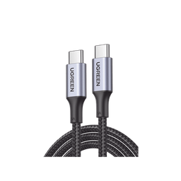 [90120] Cable USB-C a USB-C | 3 Metros | Carga Rápida de hasta 100W | Transferencia de datos 480 Mbps | PD3.0 | QC4.0/3.0/2.0 | FPC | AFC | Protección Integrada| Caja de Aluminio | Nylon Trenzado | Amplia Compatibilidad | Color Negro. | 90120
