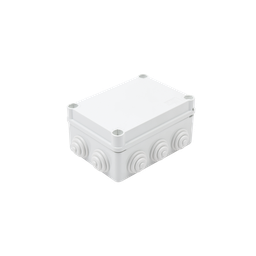[GW-44-026] Caja Estanca de PVC Para Derivación y Conexión, 10 Entradas, Tapa con Tornillo de 1/4" de Vuelta, 150x110x70 mm (Área interna), Uso Exterior IP55, Material que no Propaga el Fuego y Libre de Hálogenos | GW-44-026
