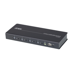 [CS724KM] Switch KM USB| 4 Puertos | Boundless Switching | RS232 | Controla 4 Computadoras con 1 Teclado/Mouse | CS724KM