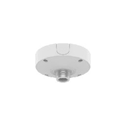 [SBP-180CMB] Base de Montaje para Techo SBP-180CMB / Aluminio / Color Blanco RAL9003 / Diámetro 180 mm / Peso 970 g / Tornillo TR30 / Orificio Conduit 19.1 mm / Compatible con Múltiples Modelos Hanwha | SBP-180CMB