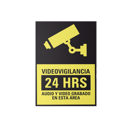 [SYS-LETVID] Letrero de Videovigilancia en Poliestireno 20x30 cm – Seguridad y Advertencia | SYS-LETVID