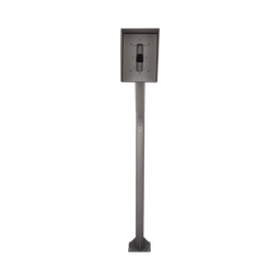 [POSTEINT-KIT] Poste y Cubierta industrial para montaje de Porteros IP Fanvil y Grandstream, altura de 1.2 metros, pintura electrostática color gris. | POSTEINT-KIT