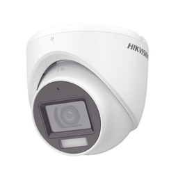 [DS-2CE76K0T-LMFS] [Dual Light + ColorVu] Turret TURBOHD 3K (5 Megapixel) / Lente 2.8 mm / 30 mts IR + 20 mts Luz Blanca / Gran Angular 104.9° / Exterior IP67 / Micrófono Integrado / dWDR / 4 Tecnologías / Metal | DS-2CE76K0T-LMFS