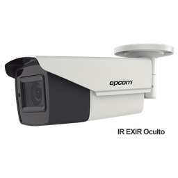 [B4K-TURBO-Z] Bullet TURBOHD 4K (8Megapixeles) / Lente Mot. 2.7 a 13.5 mm / Potente IR EXIR de 80 mts / Exterior IP67 / 12 Vcc - 24 VCA / dWDR | B4K-TURBO-Z