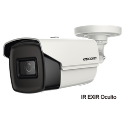 [B4K-TURBO-LX] Bala TURBOHD 4K (8 Megapixeles) / Gran Angular 102º / Lente 2.8 mm / Exterior IP67 / IR EXIR 60 mts / dWDR | B4K-TURBO-LX